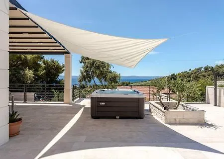 Sea View House With Jacuzzi - Casa Bianca Brac Vakantiehuis Selca (Brac)